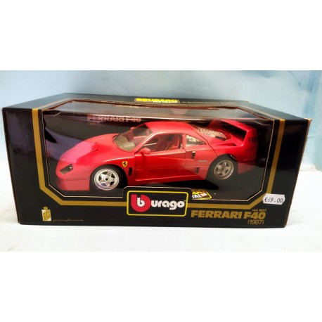 Ferrari F40 1987 (Rossa) 1/18 cod. 3032 Metal Model Bburago Burago