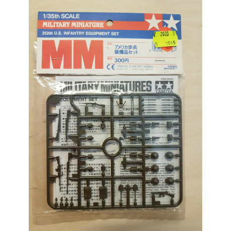 Military Miniature U.S. Infantry Equipment Set Tamiya 1:35 N°015 Cod.35206