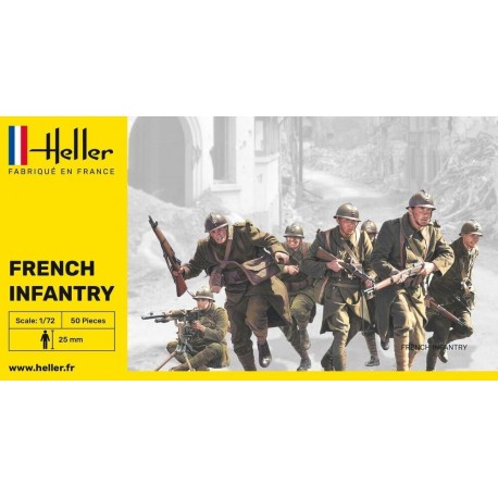 French Infantry (early) WW2 - 1:72 plastic figures (Soldatini) Heller New 49602