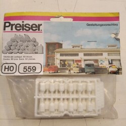 Sacks 60 pcs - Art 559 Model Plastic H0 Preiser