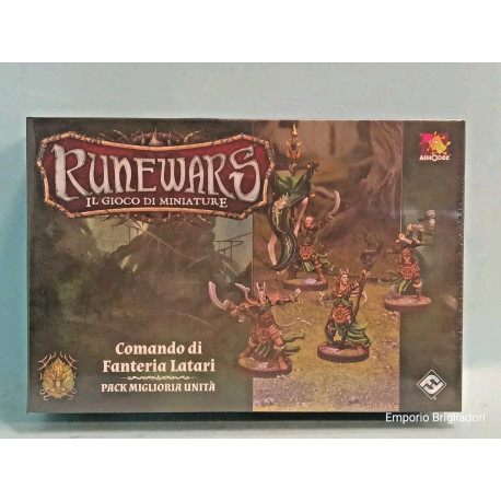 RUNEWARS: Comando di Fanteria Elfi Latari - Miniature  Esp. ita