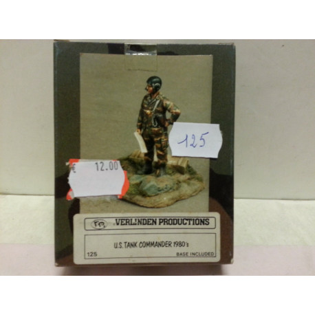 US Tank Commander 1980's  Figures 1 Soldiers Scala 1/35 Cod 125 Verlinden