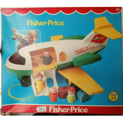 Aeroplano da trainare Fisher Price N°182 Vintage Anni '80