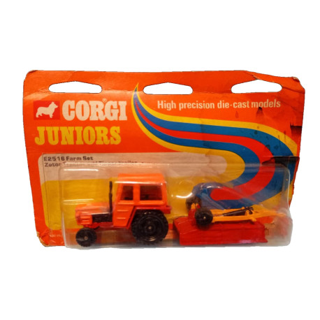 CORGI Juniors Farm set E2516 Trattore Agricolo e Rimorchio - scala 1/64 ca.