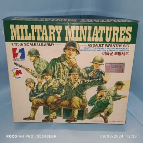 US Army WWII Infantry  1/35 Plastic Military Figures Soldatini Academy n.2000