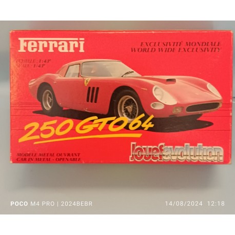 Ferrari 250 GTO 1964  Exclusivitè Mondiale Model Metal Jouef Evolution 1/43