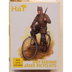 WWI German Jager Bicyclists Figures Soldiers  1/72 Cod 8276 Hat