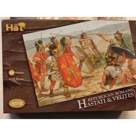 Republican  Romans Hastati e Velites Figures 48 Soldiers  1/72 Cod 8018 Hat