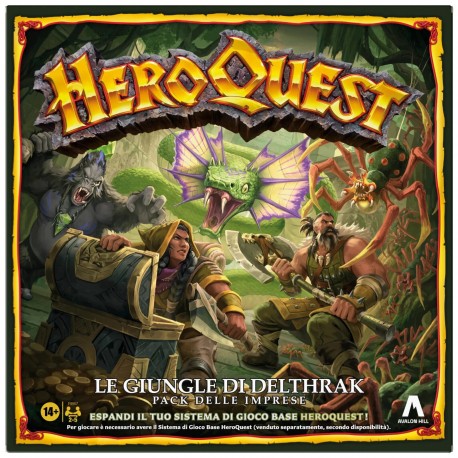 HeroQuest Le Giungle di Delthrak Pack Gioco in Italiano Avalon Hill