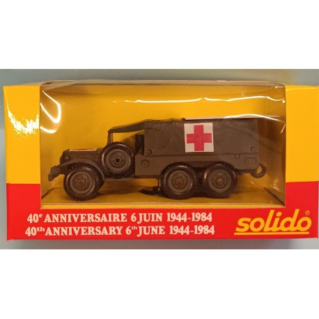 US Dodge Ambulance Die Cast Model 1/50 40 Anniversaire 6 Juin 44-84 Solido