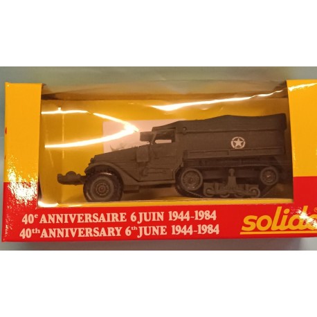 Half-Track M3 Die Cast Model 1/50 40 Anniversaire 6 Juin 44-84 Solido