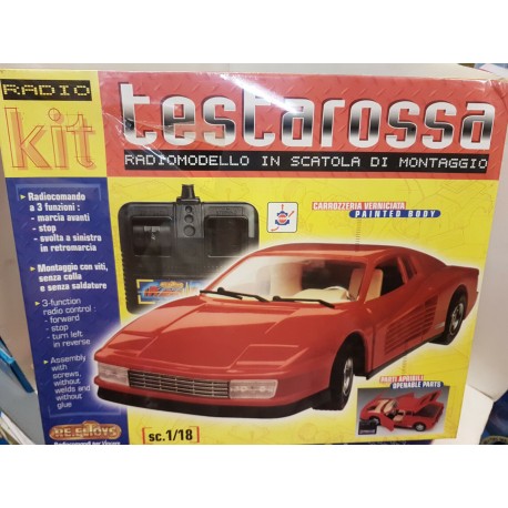 Ferrari Testarossa Radio Comando 3 funzioni Plastic Model Kit 1/18 ReelToys