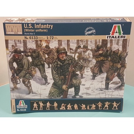 US Infantry Winter Uniform WWII Figures Soldiers  1/72 N°6133