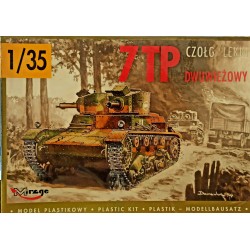 7TP Tank double turret - Plastic Model Kit 1/35 Mirage N°33502