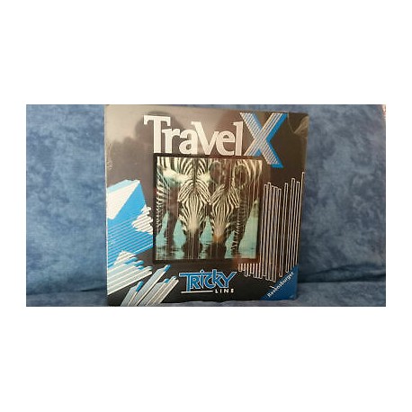 Puzzle Fronte Retro Travel X Tricky Line Ravensburger Zebre - Gattopardi