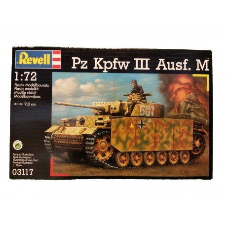 Panzer III Ausf.M German WWII Tank Plastic Model Kit 1/72 Revell 03117