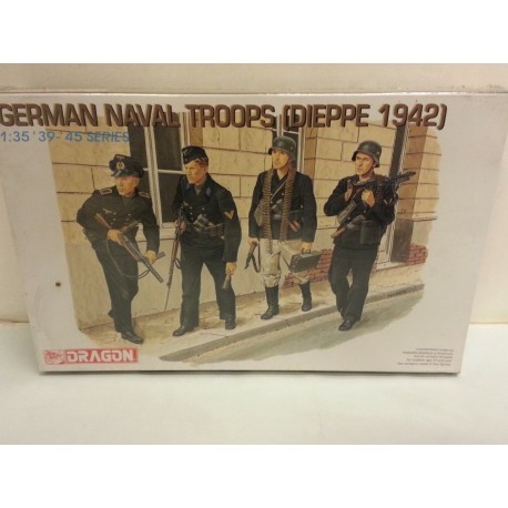 German Naval Troop Dieppe 1942 Figures Soldiers  1/ 35 N°6087 Dragon