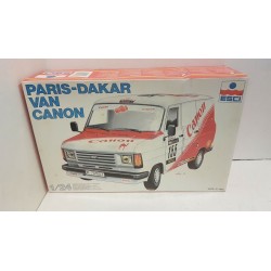 Paris Dakar Van Canon Model Kit Plastic 1:24  Esci N°3054