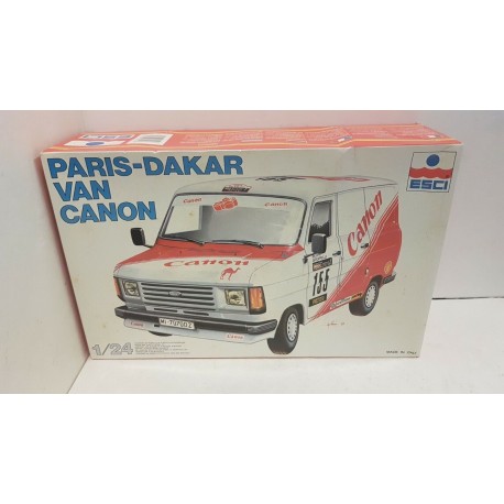 Paris Dakar Van Canon Model Kit Plastic 1:24  Esci N°3054