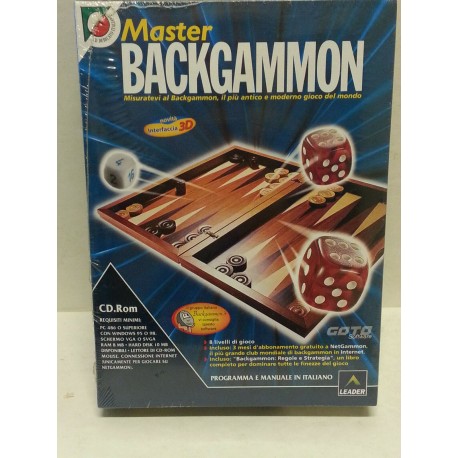 Master Backgammon Windows XP PC-CD Rom Leader