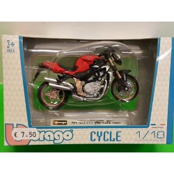 MV Agusta Brutale Oro Die cast Model 1/18 Burago Cycle