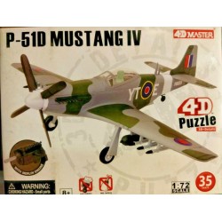 Mustang IV P51D UK WWII Airplane Model Plastic Kit 4D Master 1/72