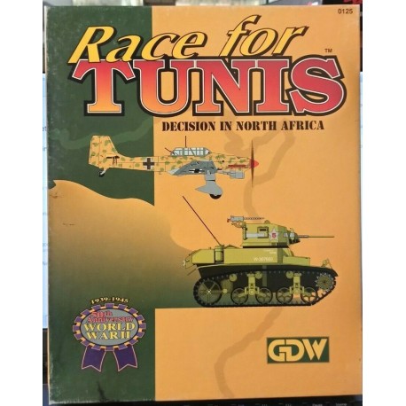 Race for Tunis - Wargame WW2 by GDW - lingua originale inglese Nuovo