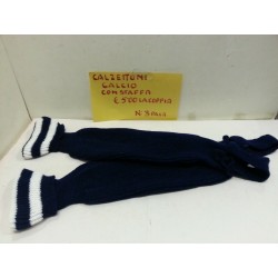 Calzettoni Calcio con staffa taglia unica Blu Seb Sport Vintage