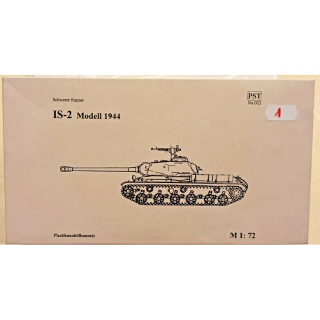 Russian IS 2 Model 1944 Tank Plastic Model Kit 1/72 N°003 PST