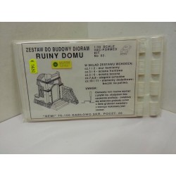 Diorama Rovine Casa Ruiny Domu in Plastica Scala 1/35 Art 02 Doc Models