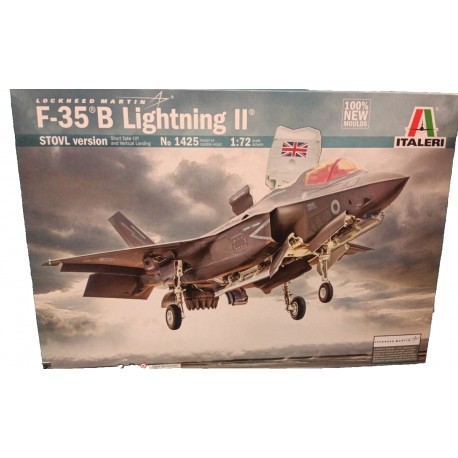 F-35 B Lightning II - 1/72 N.1425 Italeri Plastic Model Kit 100% New