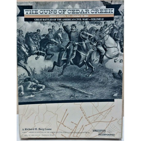 Guns of Cedar Creek ACW Richard Berg RBS Historical Wargame - edizione inglese