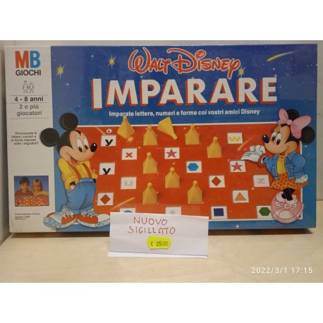 Imparare Walt Disney Gioco da tavolo MB Vintage