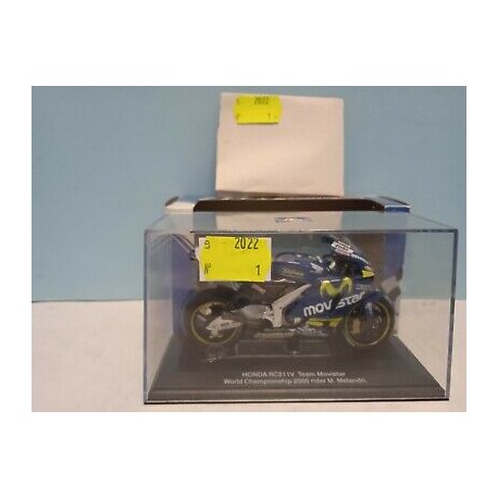 Honda RC211V Team Movistar 2005 Die Cast Model Scala 1/24 M.Melandri Bike IXO