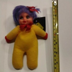 Briciolina - Abito Giallo con capelli Viola - Bambole - Doll - El Greco