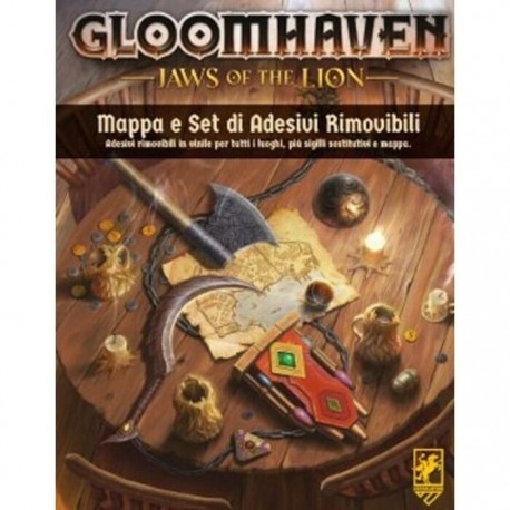 Gloomhaven - Jaws of the Lion - Mappe e Set di Adesivi Rimovibili Asmodee Italia