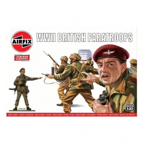 WWII British Paratroops Scala 1/32 Soldatini Soldiers Airfix