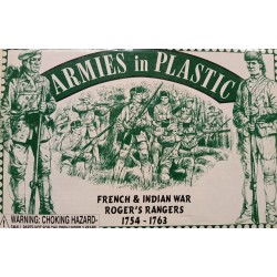 French Indian War Rogers Rangers - 1/32  Armies in Plastic Figures 5549