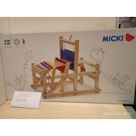  Il Telaio per tessuti in legno Gioco Creatività Bricolage Micki