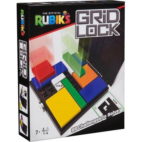 Rubik's GridLock - 88 sfide - Rompicapo - in italiano - Spin Master