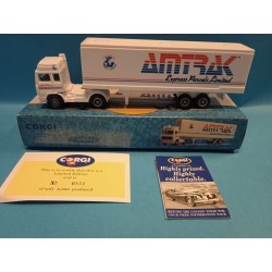  Volvo Container Trailer Truck Amtrak White Corgi 1/64 Scale N 98101 