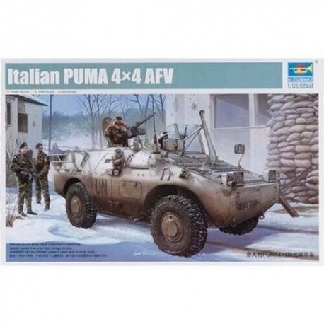 Italian Puma 4x4 Military Vehicle - Plastic Model Kit 1:35 Trumpeter 05525