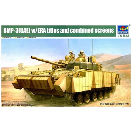 BMP-3(UAE) w/ERA Military Vehicle - Plastic Model Kit 1:35 Trumpeter 01532