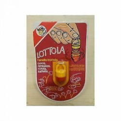 Lottola - L'anello trottola - Giallo e Rosso - 6 cm. - Cid