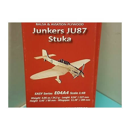 Junkers JU87 Stuka Balsa Aircraft Model Kit scala 1:48 E04A4 Annerfactory