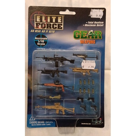 Elite Forces Gear Weapons 1:18 Accessories BlueBox Toys Armi e accessori