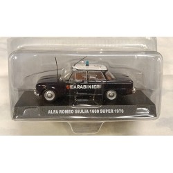 Carabinieri Auto Alfa Romeo Giulia 1600 Super (1970) Metal 1:43 (De Agostini)