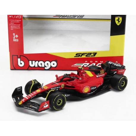 Ferrari F1 SF-23 -55 Sainz Monza - Auto Metal 1:43 Burago BBurago