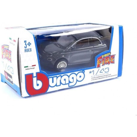 Fiat 500 E (dark metal) Auto Metal 1:43  Burago BBurago