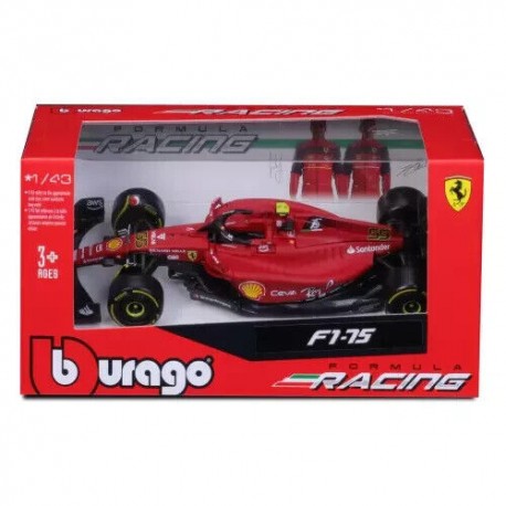 Ferrari F1 F1-75 -55 - Auto Metal 1:43 Burago BBurago